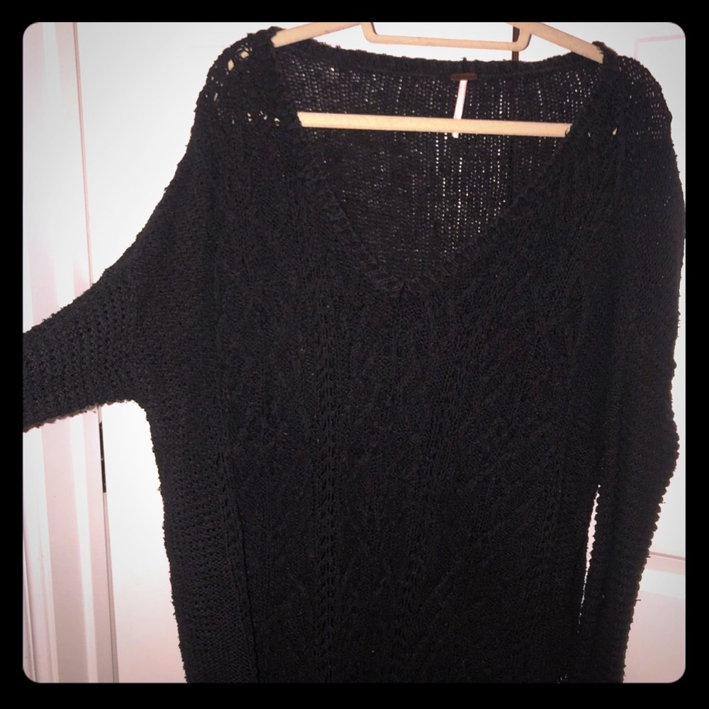 Free People V-neck Knit Sweater